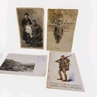 WW1 Postcard Doughboy Lot Of 4 Family Pa. Cartoon 1918 World War 1 Z9