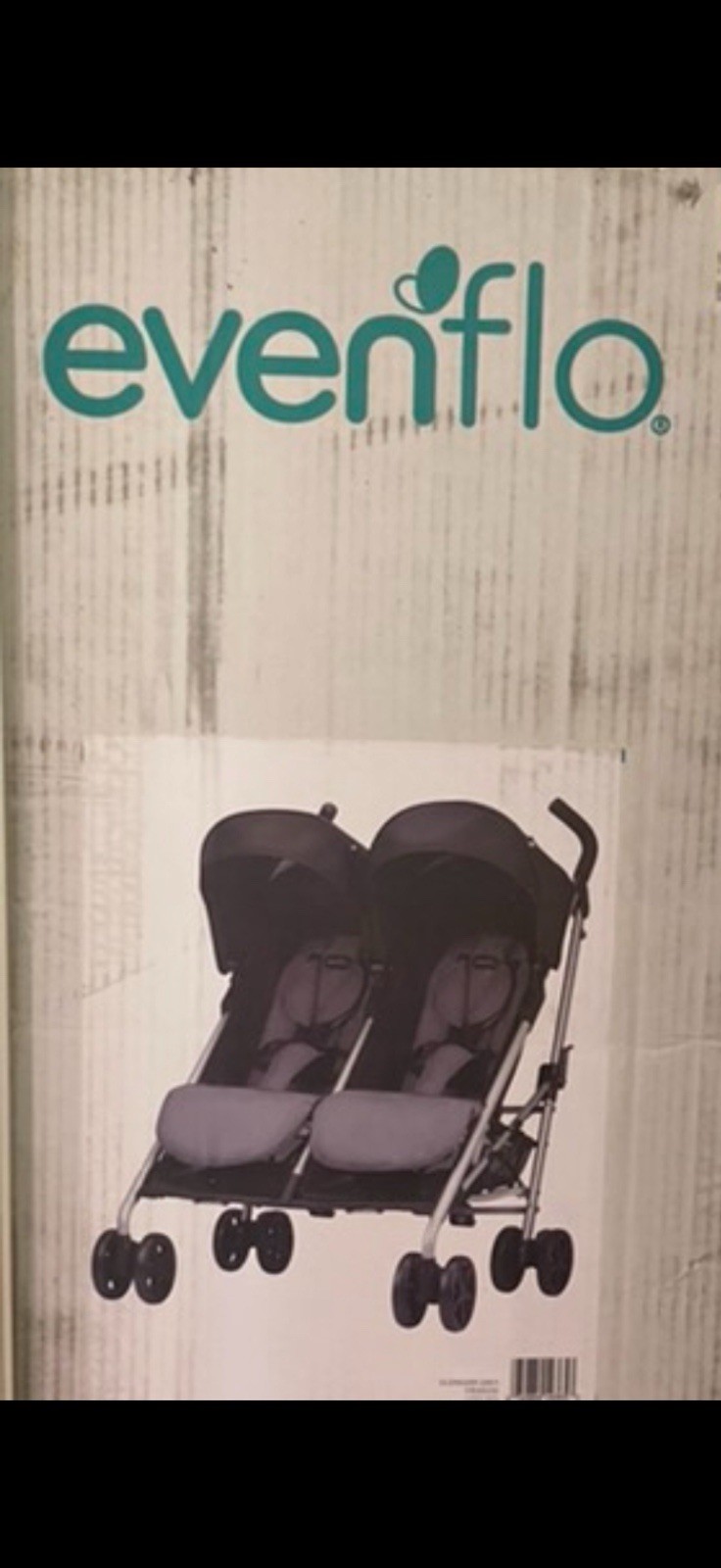 Evenflo Minno Twin Double Stroller, Glenbarr Grey