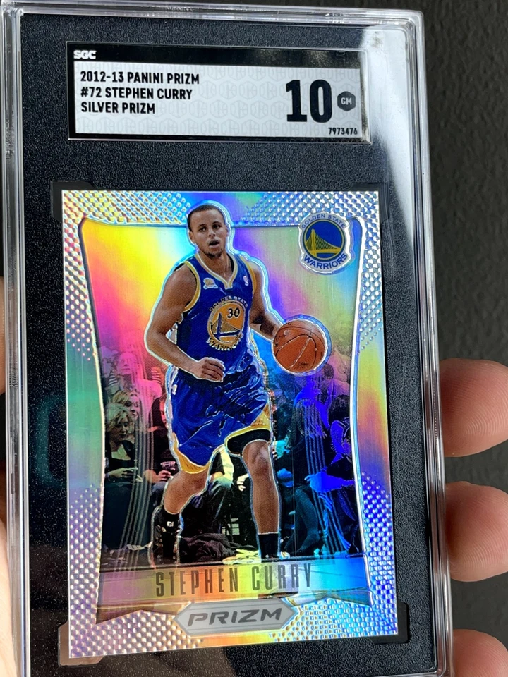 2012 13 Panini Prizm Silver #72 - Stephen Curry SGC 10 Golden State Warriors - Image 3 of 3