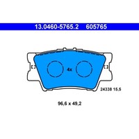 Bremsbelagsatz Scheibenbremse ATE 13.0460-5765.2 FüR Lexus ES