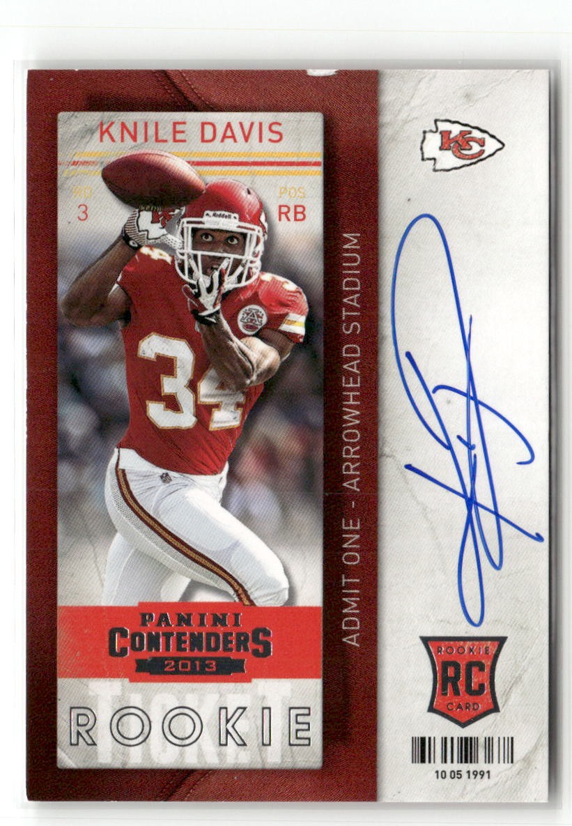 Knile Davis Panini Contenders #219 Base