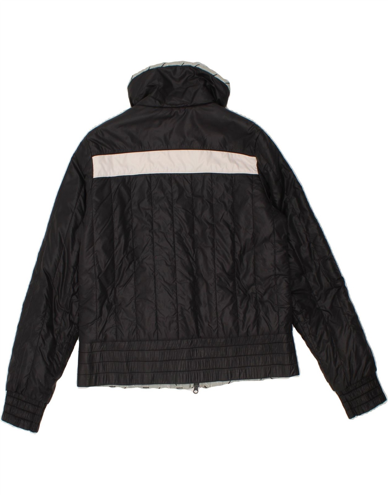 SACAI X NIKE NIKE Giacca Donna Reversibile UK 14 16 Large Nero Colorblock Nylon BR26