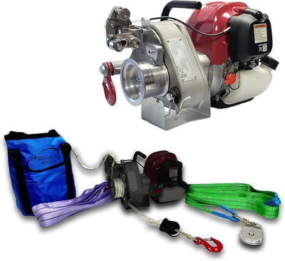 #ad PCW4000 Gas Powered Capstan Winch 2200 Lb Pulling Force Portable Honda GX50 En $3308.99
