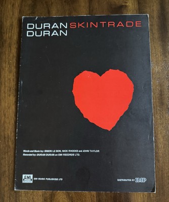 DURAN DURAN Skin Trade Sheet Music Original 1986 EMI Music UK