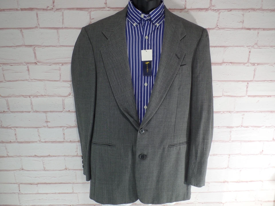 VTG Pierre Cardin Men's Suit 38R 32W Gray 2 Button Front Pants Pleated USA - Image 3 of 4