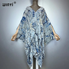 Original V Neck Print Denim Sexy Short Dress with Holes New Fashion Africa Women