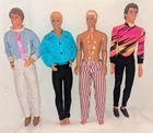 Vintage 1980s 90’s Ken Barbie Doll Lot 4 dolls molded hair (M14)