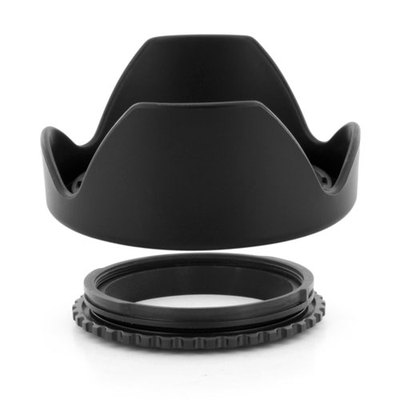 55mm Reversible Lens Hood for Sony Alpha SLT A37 A57 A77 A65 A55, New in USA