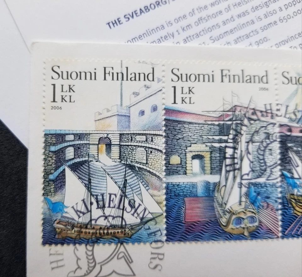 [SJ] Sweden Finland Joint Issue Sveaborg 2006 Sailing Ship (joint FDC *dual PMK - Image 2 of 4