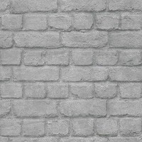 Silber Ziegel Effekt Tapete - Rasch 226751 - Neu