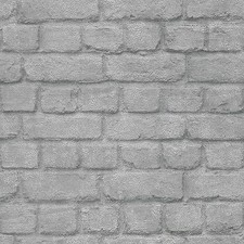 SILVER BRICK EFFECT WALLPAPER - RASCH 226751 ...