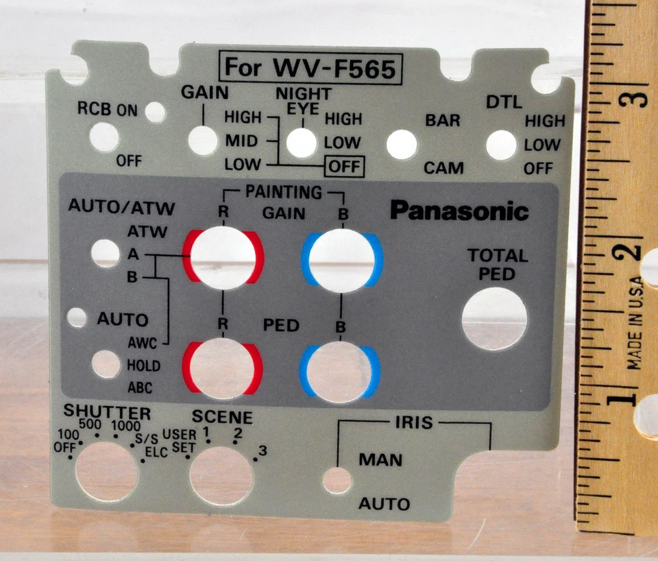 Pegatina de control de repuesto para unidad remota Panasonic WV-RC700 o WV-CB700 (v.1) Foto 3 de 4