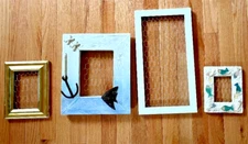 4 Pack Assorted Chicken Wire Frames for DIY Crafts/Decor, 10x12, 5x7, 6x8, 15x9"