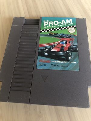 R.C. PRO-AM -- NES Nintendo RACING Original Game CLEAN TESTED GUARANTEED