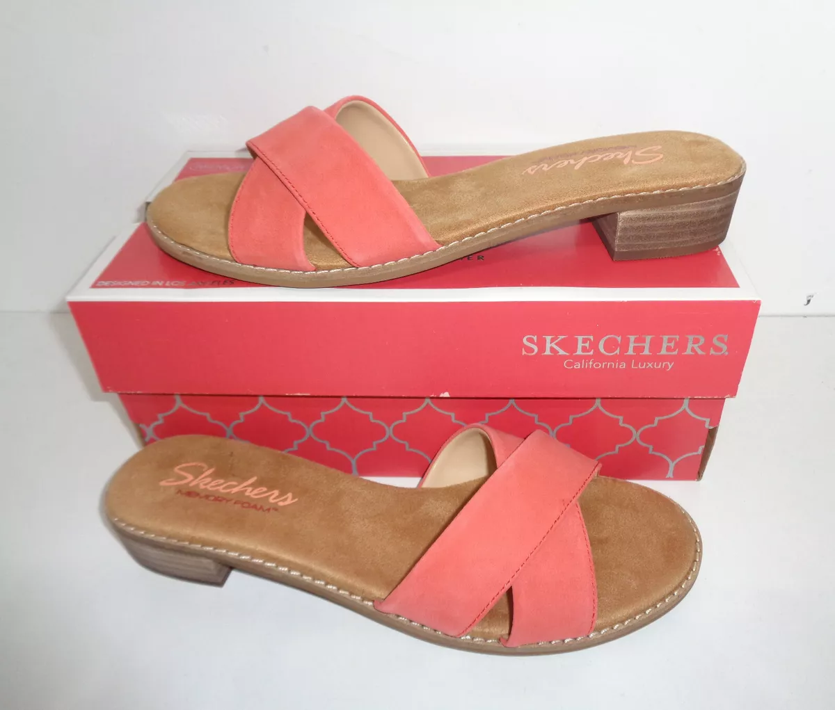 Skechers neue Coral Komfort Sandalen UVP £51 Schuhe Größen 2-8 | eBay