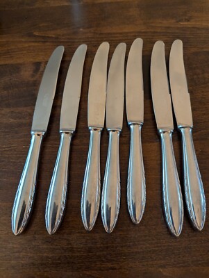 7-VINTAGE BERNDORF ROSTFREI NICRO STAINLESS DINNER KNIVES 10