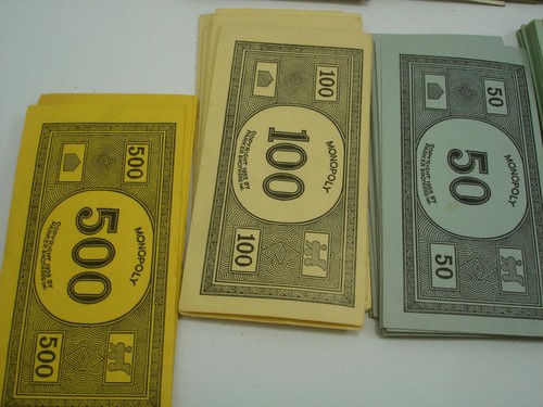Parker Brothers Monopoly Dinero Propiedad Oportunidad Com Cofre Set Nº 6 Juego de Comercio - Imagen 8 de 10