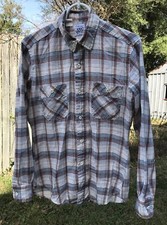 1980 Levi  s Olympic Games Plaid Button Down Shirt Size Medium