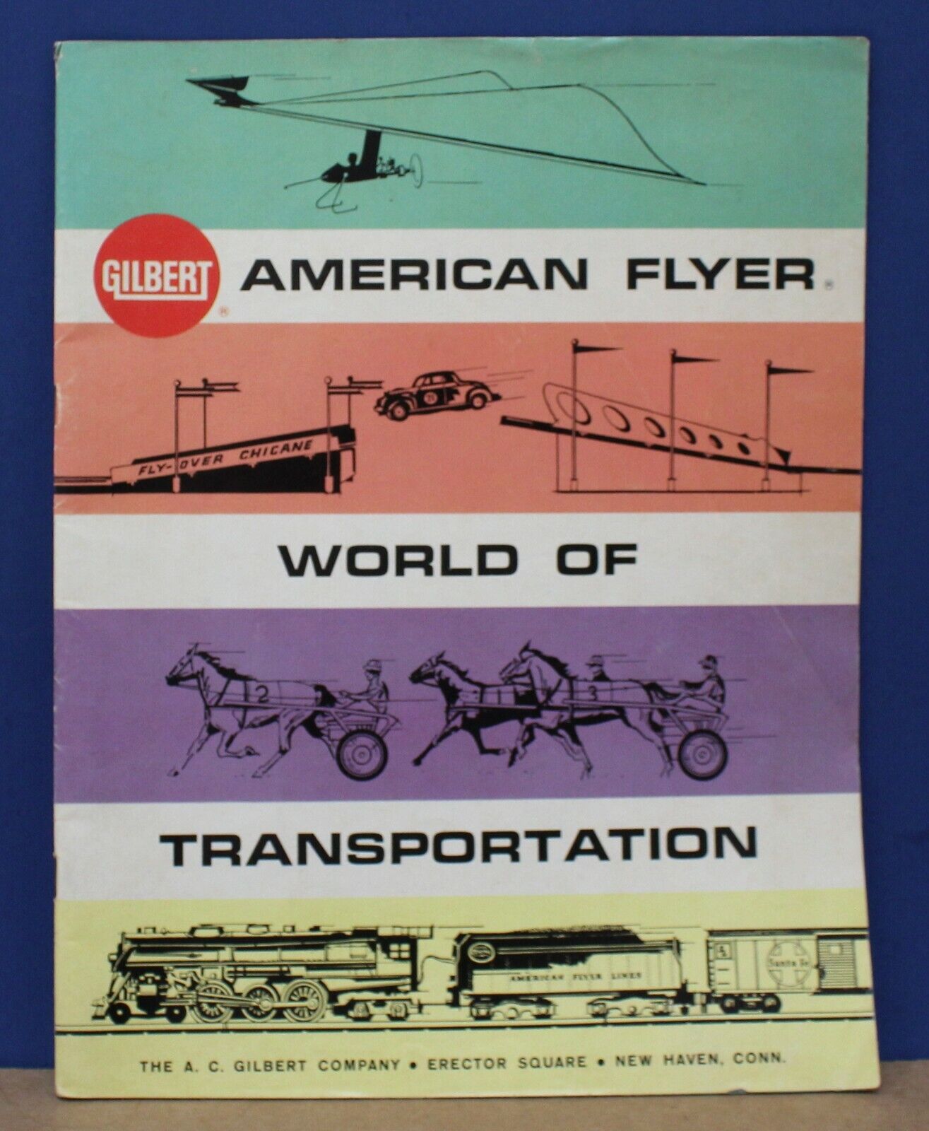 American Flyer 1962 World of Transportation Dealer Train Slot Ca