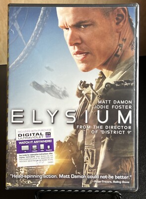 Elysium (DVD - 2013) New/Sealed Matt Damon, Jodie Foster | B2G1FREE