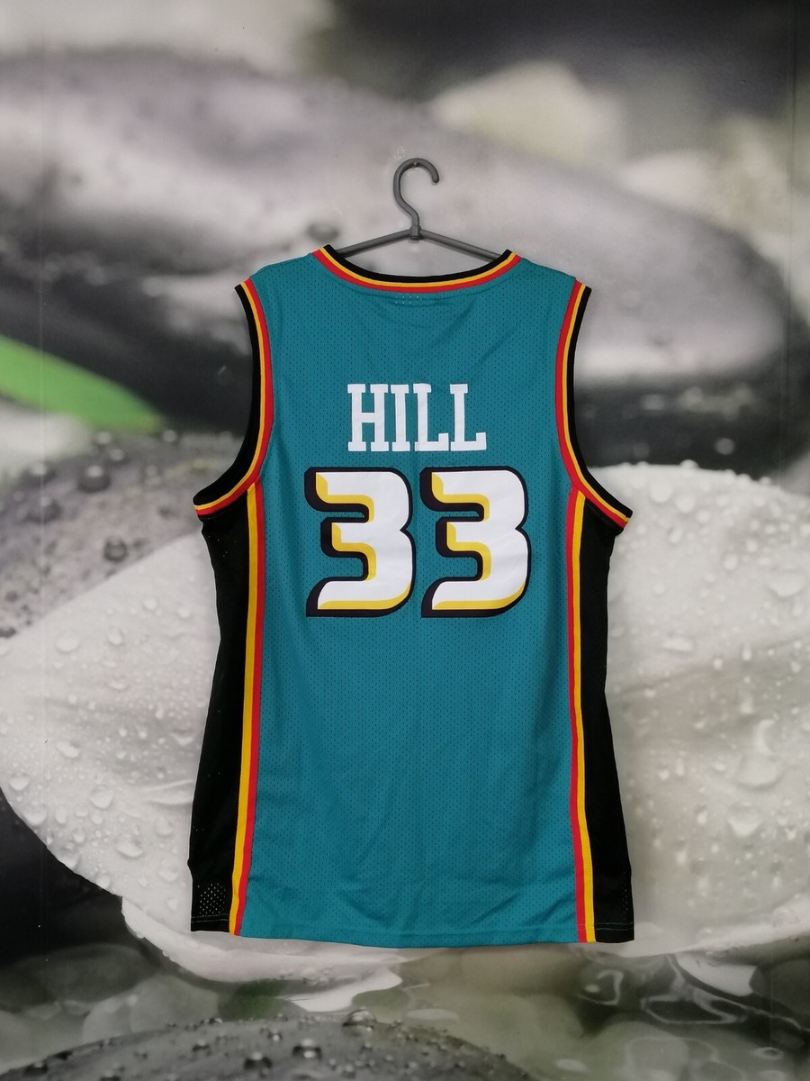 Detroit Pistons NBA shirt jersey Hardwood Classics Adidas #33 Hill