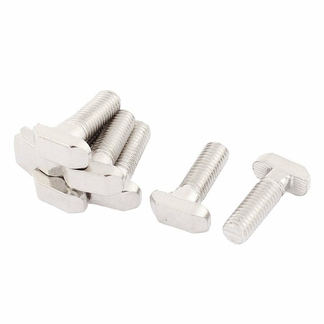 Hammer Head T Bolt Sliding Screw Bolt For Aluminum Tslot 20mm Silver