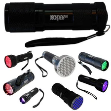 LED Flashlight / Blacklight for Astronomy Night Vision Inspection Detection etc