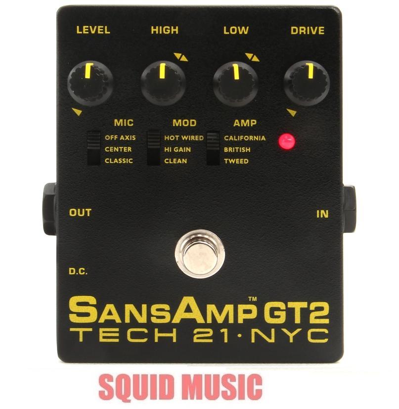 Tech 21 NYC Sansamp GT2 Preamp Stomp Box Record Direct 100% Analog  