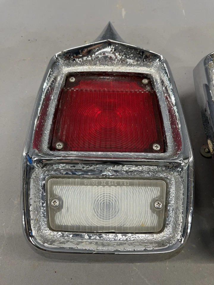 1963 Oldsmobile Cutlass F-85 Jetstar F85 Taillights Tail Lamps Light Jetfire OEM - Image 2 of 4