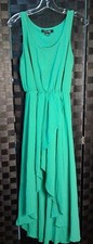 Forever21 Green Long Elegant Sleeveless Dress Small Petite