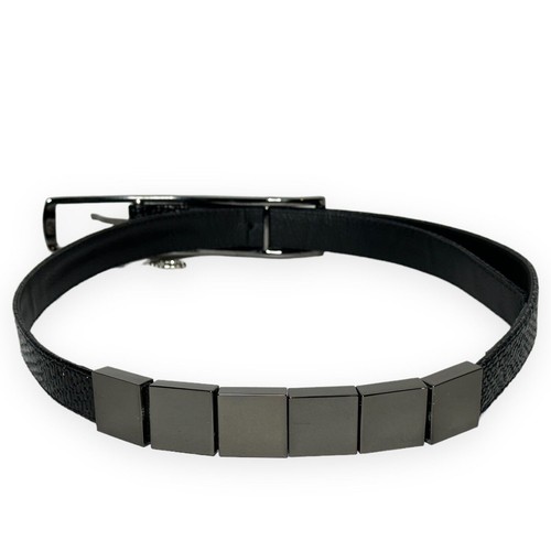 Suzi Roher Belt Women’s M Black And Gunmetal Style 5177 City Career Wear NWT - Picture 3 of 9