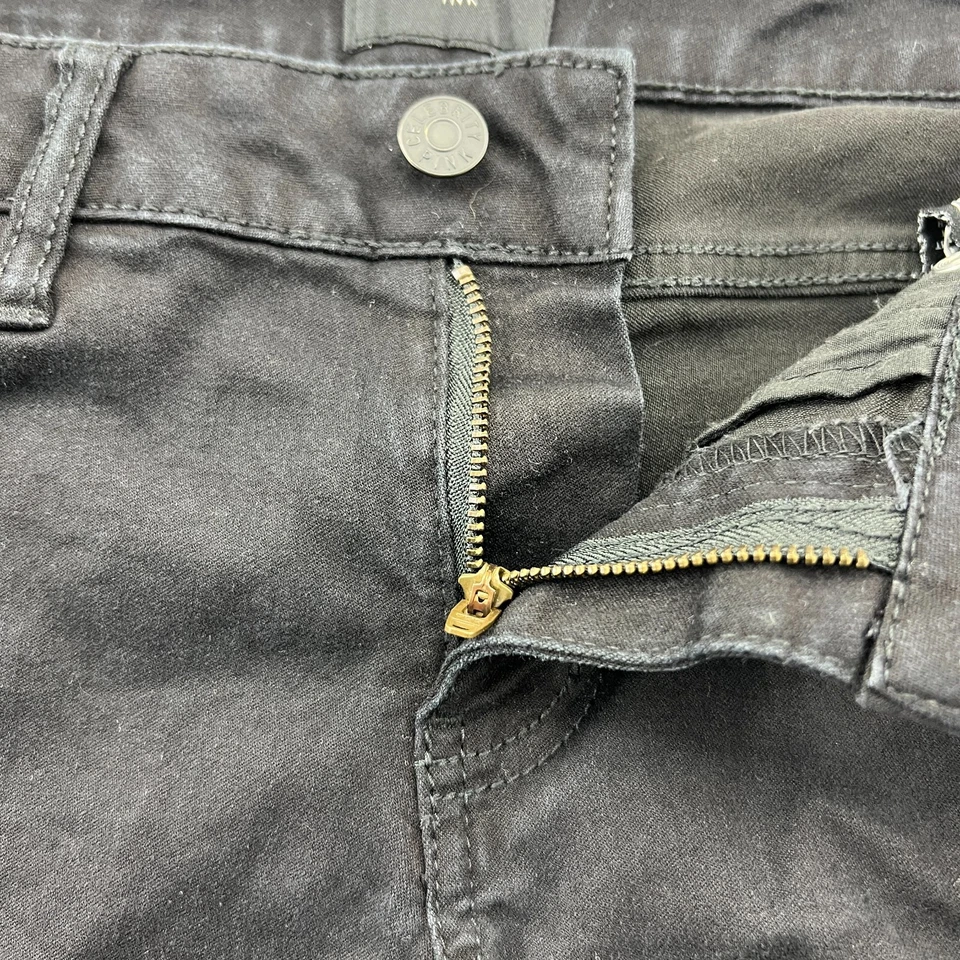 Шорты знаменитости розовые размер 5/27 женские с манжетами эластичные средняя посадка темно-черные стирка - Изображение 2 из 4