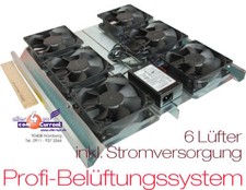 PRO COOLING SYSTEM F 19" 48CM SERVER CABINET COOLING 6xCOOLER + POWER SUPPLY 