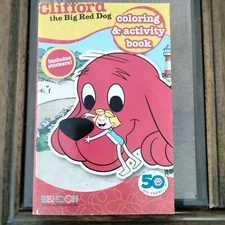 clifford the big red dog coloring & Activitiy book With Stickers