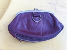 Porte Monnaie Cuir Ancien Bordeaux Wallet