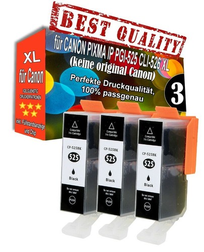 5x Magenta Druckerpatronen Kompatibel Canon CLI-526M | Bulk Ware