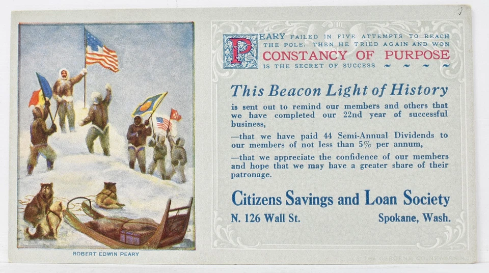 1920s Citizen Savings And Loan Society 126 N Wall Street Spokane Washington #1 - Image 2 of 3