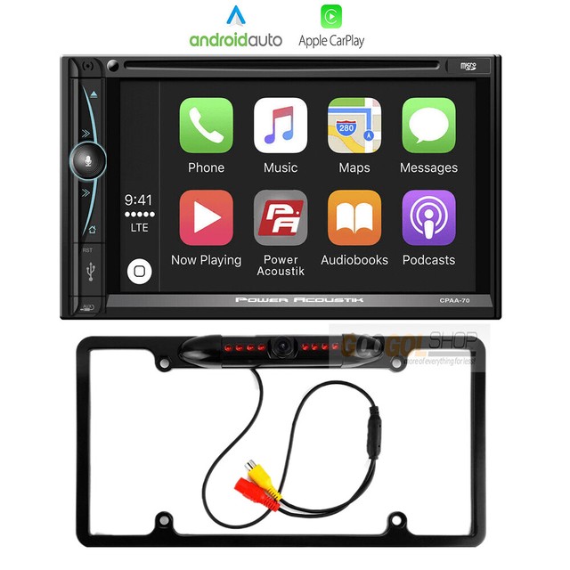 7 Inch Double DIN Apple CarPlay InDash Car Stereo