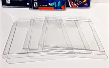 10 Box Protectors for PLAYSTATION 1 PS1 Video Games. Custom Clear Display Cases
