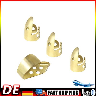 Adjustable 3 Finger Picks + 1 Thumb Pick Acoustic Guitar Banjo Pick (Gold) Hot