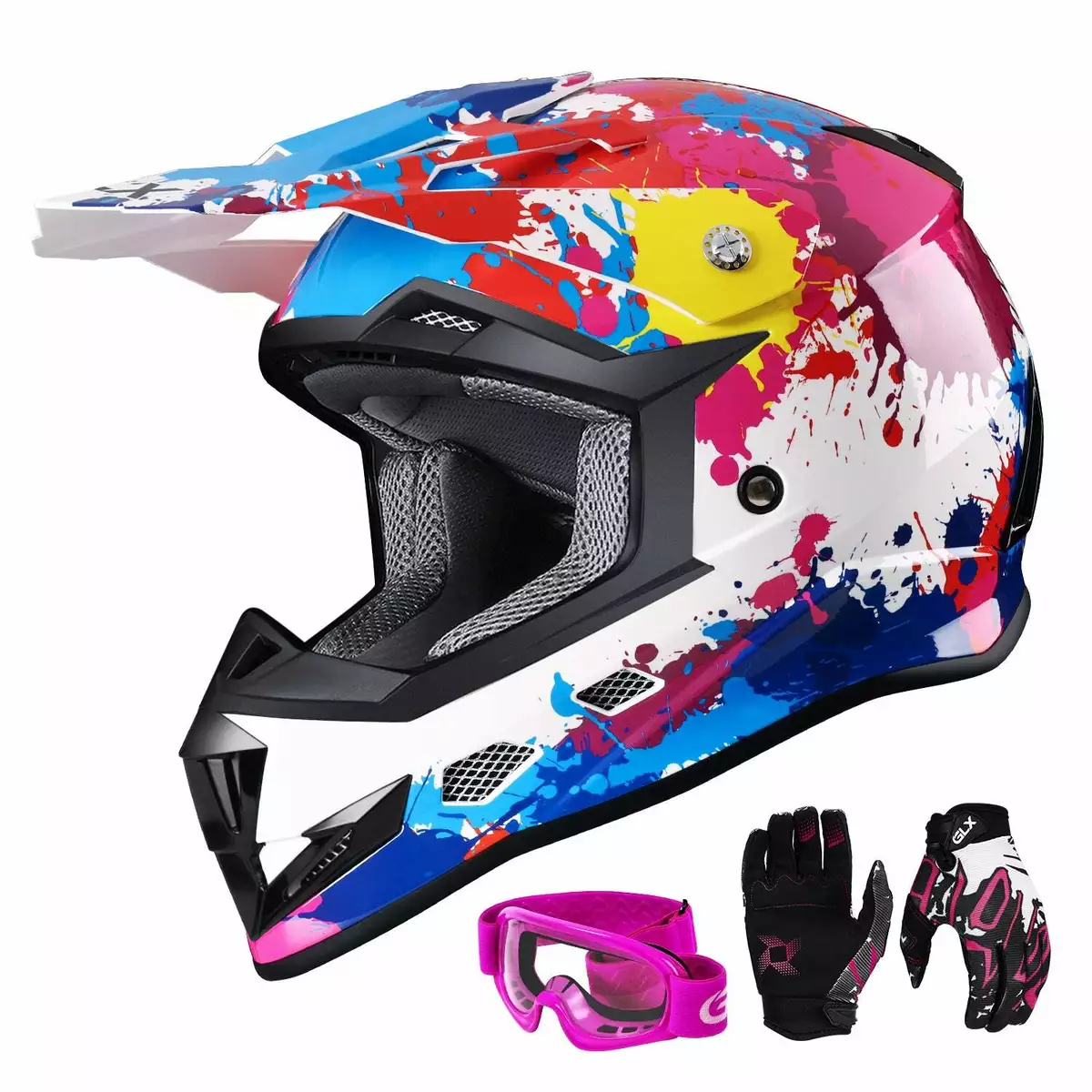 Boys dirt bike clearance helmet