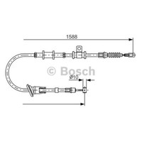 Bosch Handbremsseil Bremsseil Hinten Rechts Passend FüR Mitsubishi Carisma