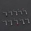 10x-Rhinestone-Surgical-Steel-Screw-Nose-Hoop-Ring-Studs-Body-Piercing-Jewelry miniatuur 8
