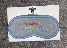 BNWT TYPO SNOOZE IT OR LOSE IT EYEMASK ONE SIZE RRP  10 SOLD OUT