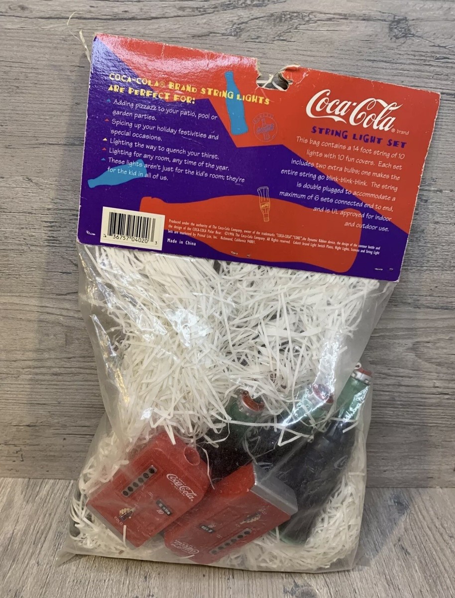 Vintage Coca-Cola Brand String Light Set Bottles And Machines | eBay