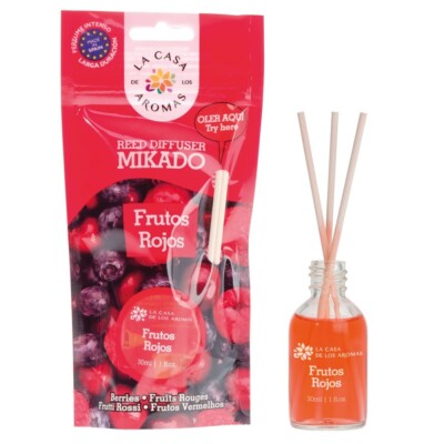 8428390044862 La Casa de los Aromas Patyczki zapachowe Czerwone Owoce 30ml (P1) 