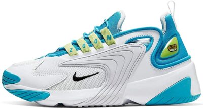 Nike Air Zoom White & Celest Jewel Sneaker Jungen Mädchen nur N38 cm 24 
