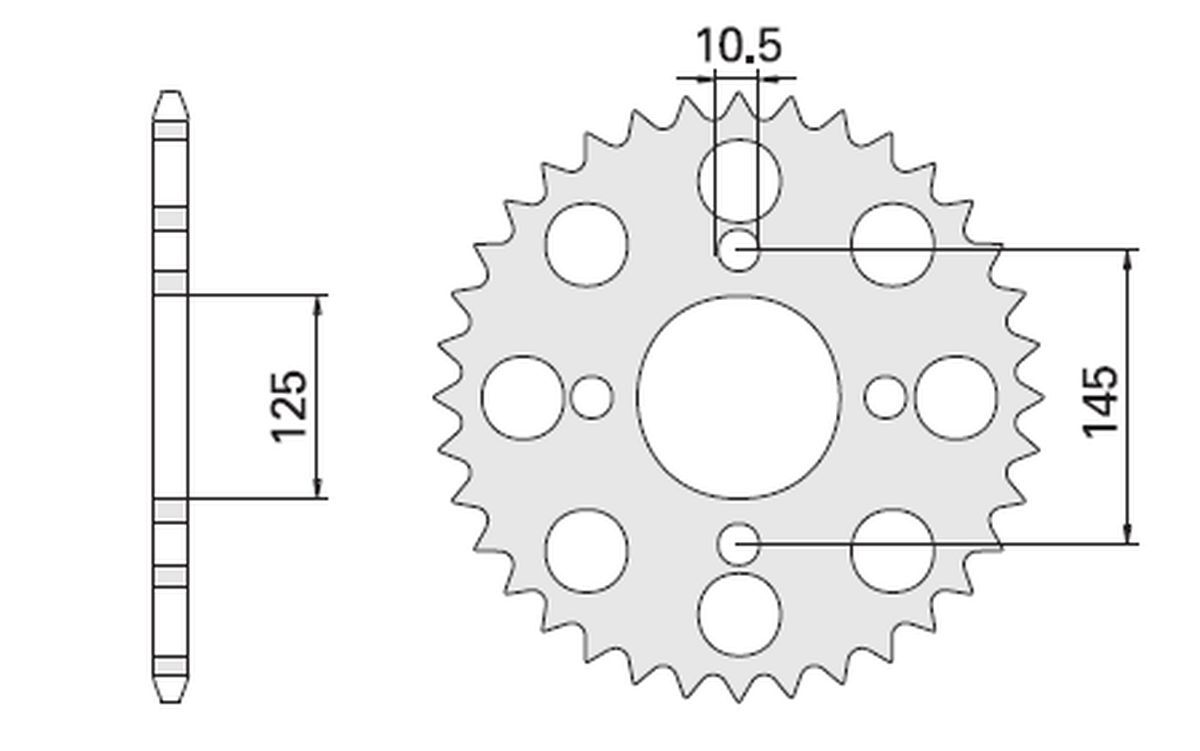 Pignon arrière CHT 857 41 dents JTR857.41 pour chaîne de transmission Yamaha XT600