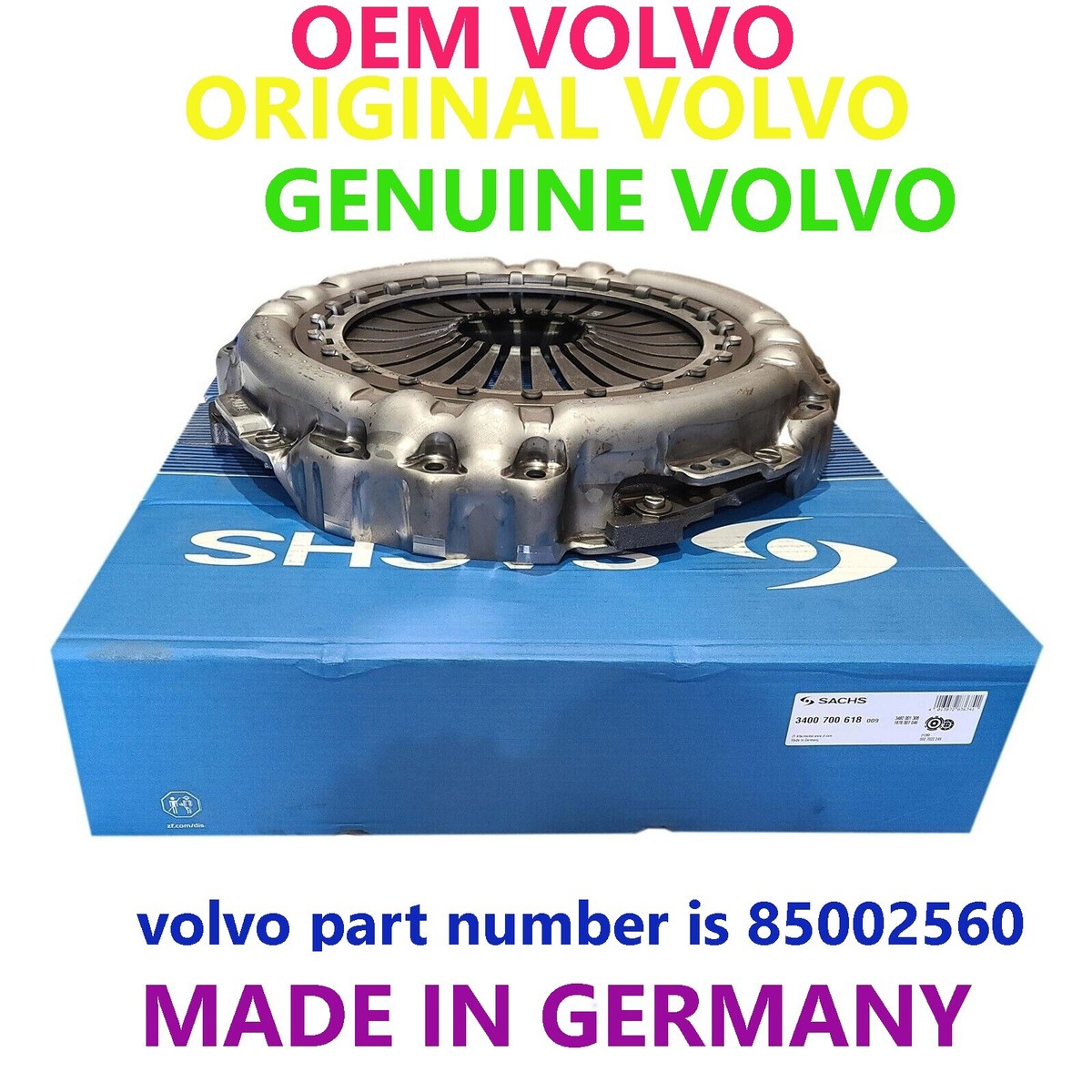 Genuine OEM Sachs 2011-2022 Volvo VNL D13 D16 I Shift Clutch
