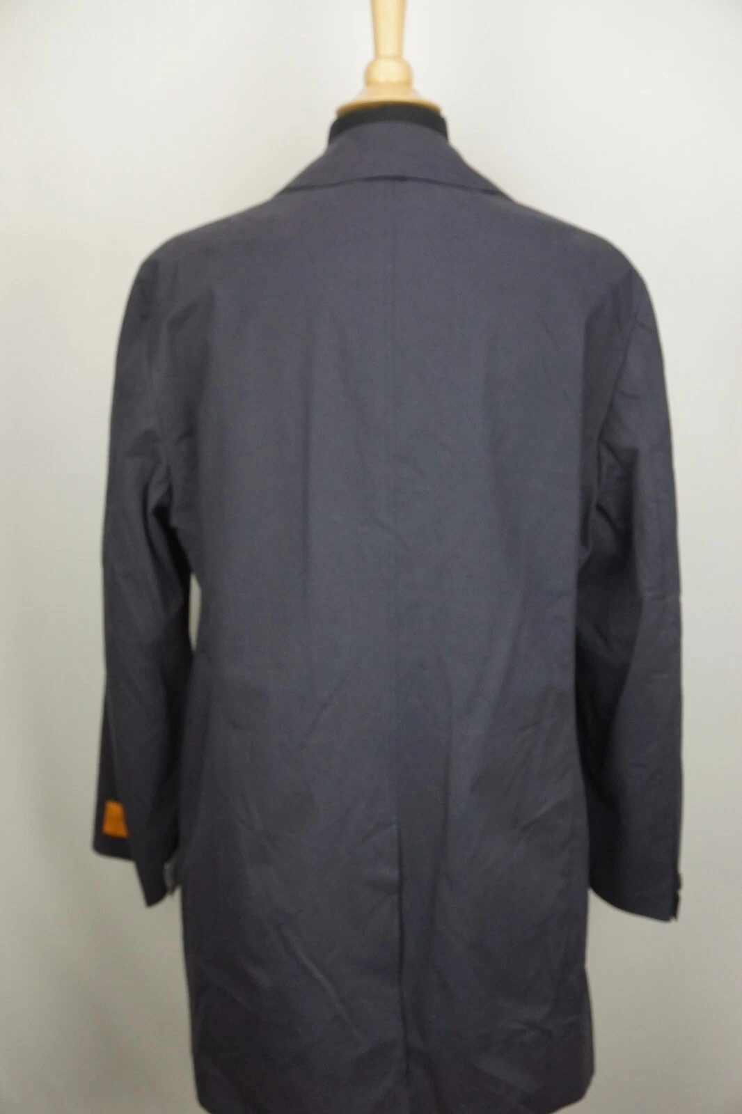 Hickey Freeman Blackman 120 Years Navy Blue Cashmere Blend Coat Sz 44R NWT - product detail image 5